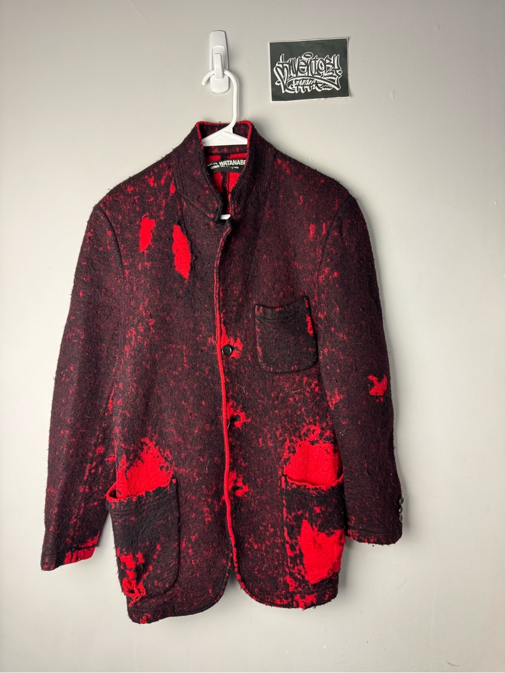 Junya Watanabe 1990s Wool Blazer Distressed